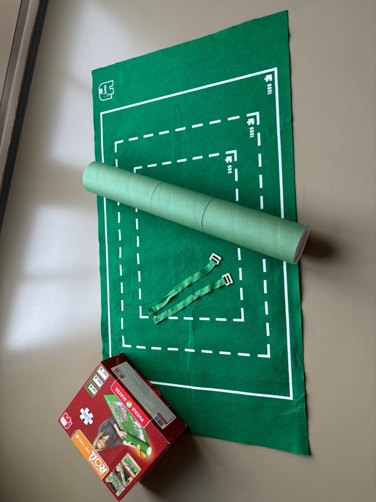 Handige puzzelmat te koop, Hobby en Vrije tijd, Ophalen, 500 t/m 1500 stukjes, Zo goed als nieuw, Overige typen