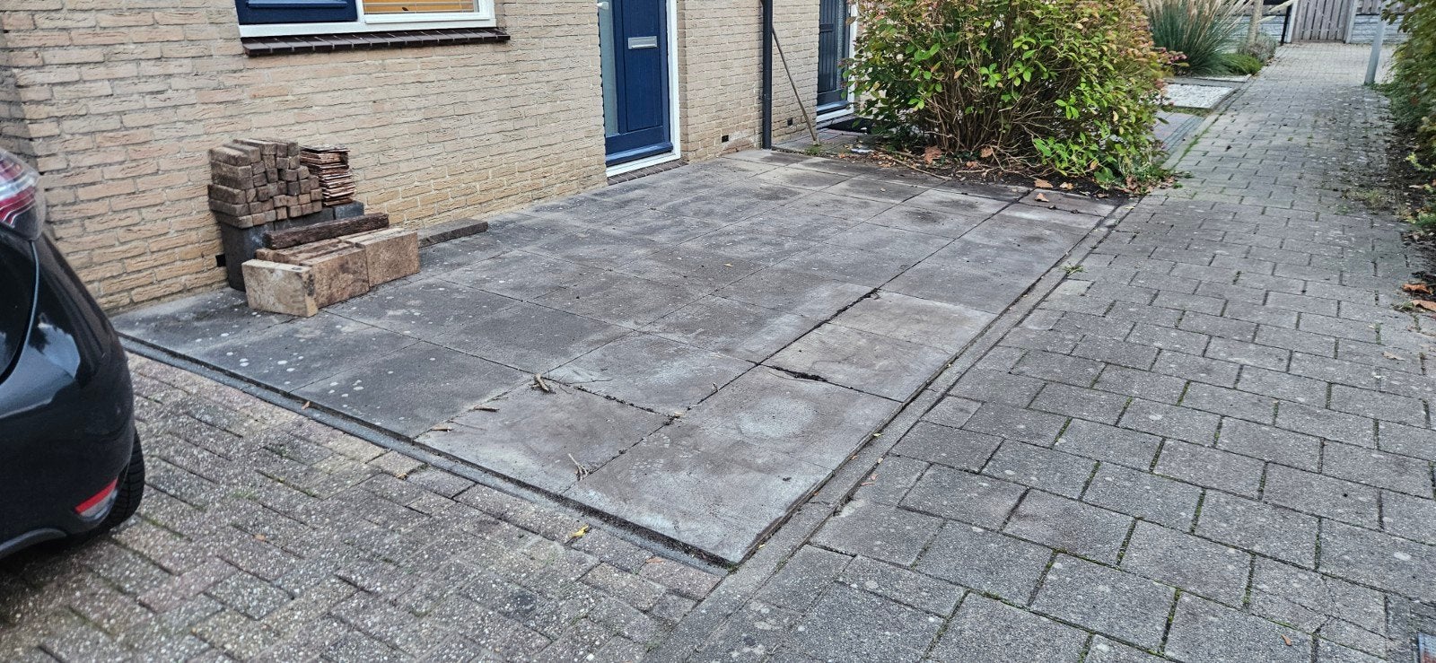 betontegels grijs, 60x60x5 cm, Tuin en Terras, Ophalen, Gebruikt, 10 m² of meer, Beton