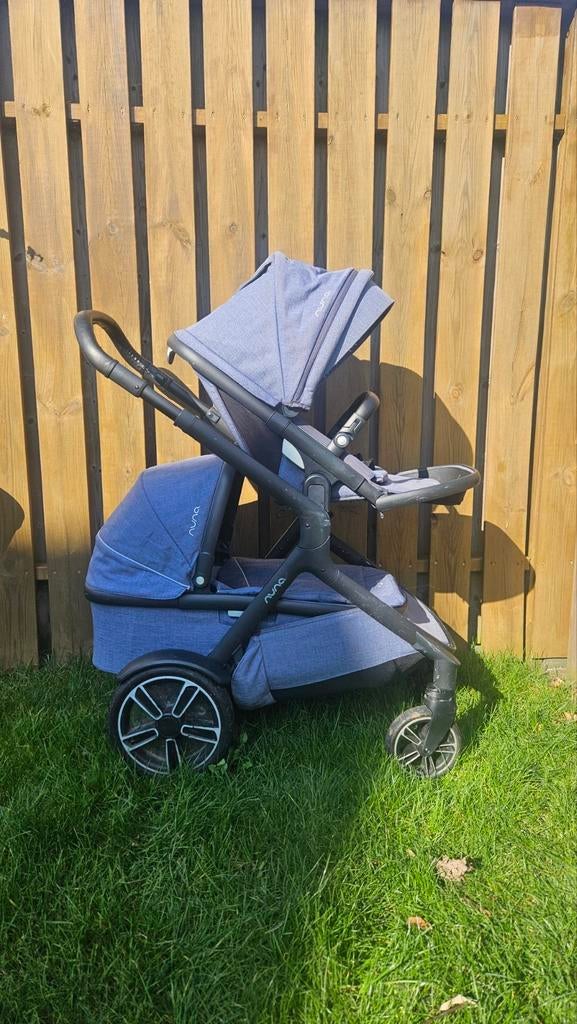 Nuna Demi Grow kinderwagen Aspen DUOwagen, Gebruikt, Combiwagen, Verstelbare duwstang, Ophalen