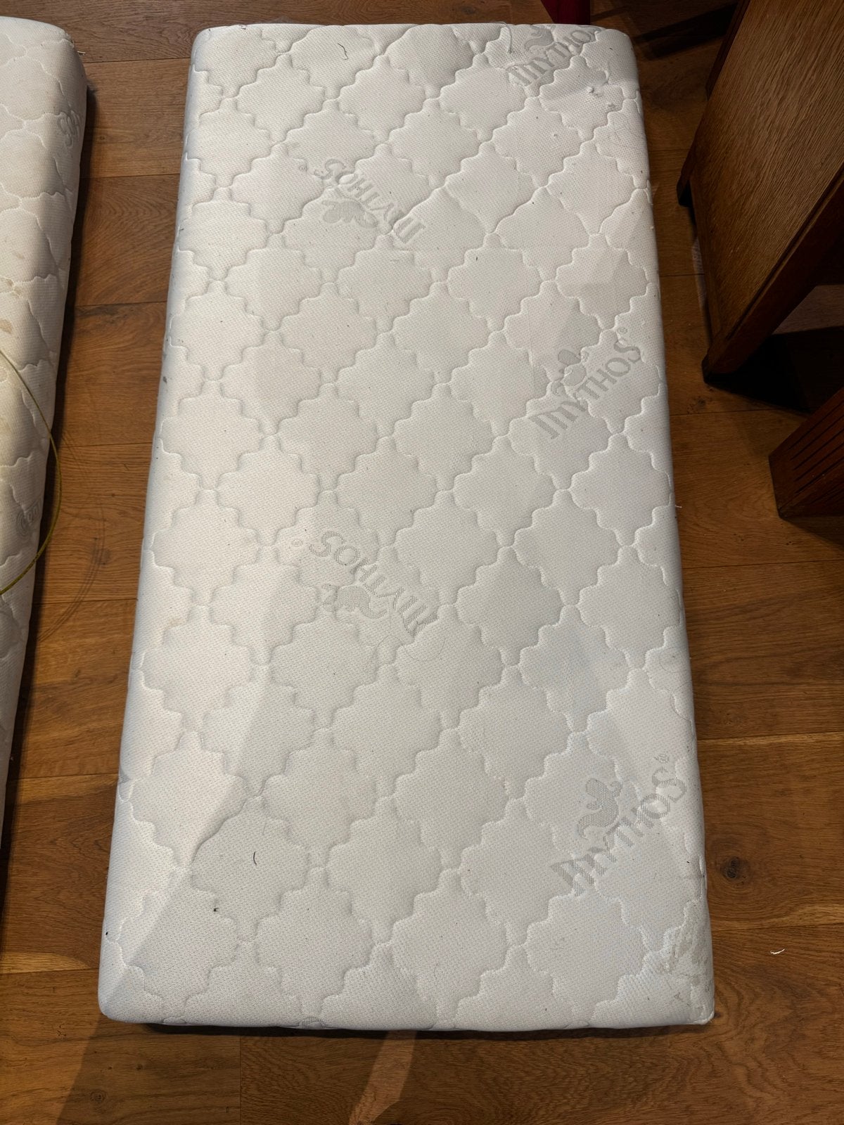 Mythos matras 140x70 met wasbare hoes, Ophalen, Gebruikt, 190 cm of minder, Matras