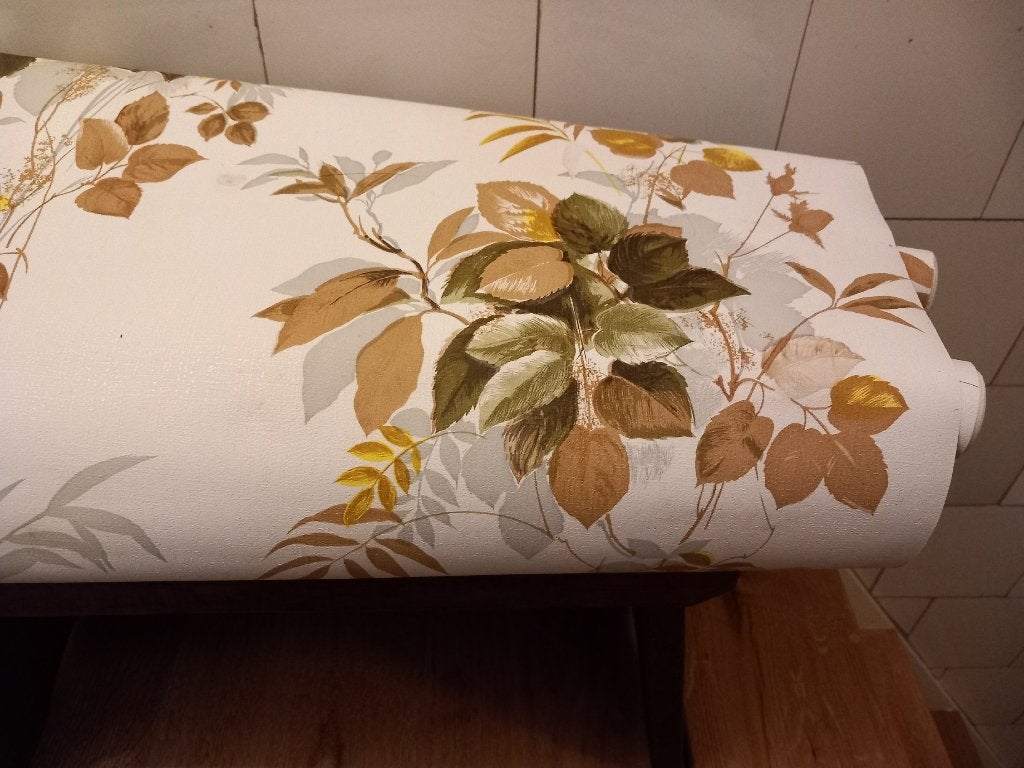 vintage kastpapier, dik behangpapier, 3 rollen wit brocante, Ophalen of Verzenden
