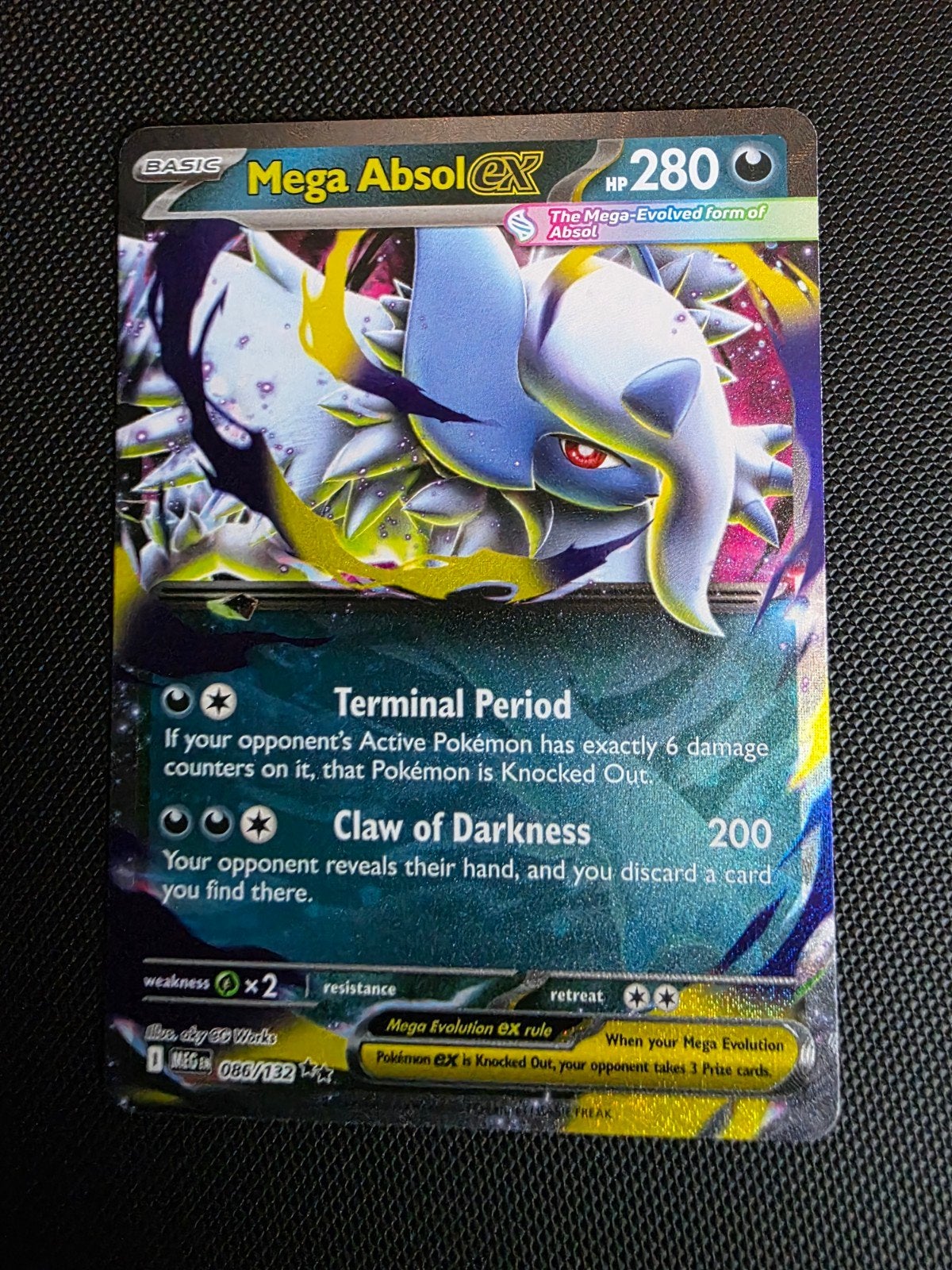 mega absol ex #086 mega evolution, Ophalen of Verzenden, Nieuw, Losse kaart