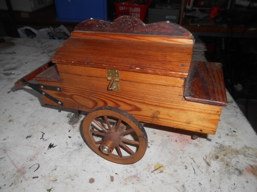 Houten bakkerskar, Ophalen of Verzenden, Zo goed als nieuw