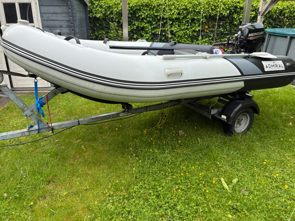 Zeer mooie rib, Watersport en Boten, Ophalen of Verzenden, Zo goed als nieuw, Afdekzeil, 20 pk