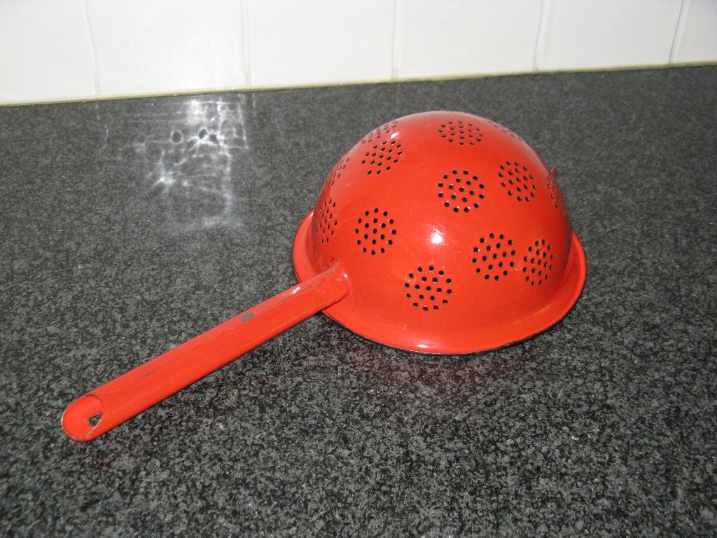 emaille vergiet, Ophalen of Verzenden