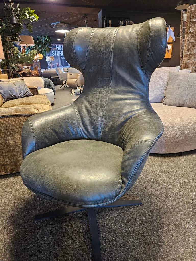 Draai fauteuil Peaches het-anker africa leder, Huis en Inrichting, Fauteuils, Nieuw, Ophalen of Verzenden, 50 tot 75 cm, Leer