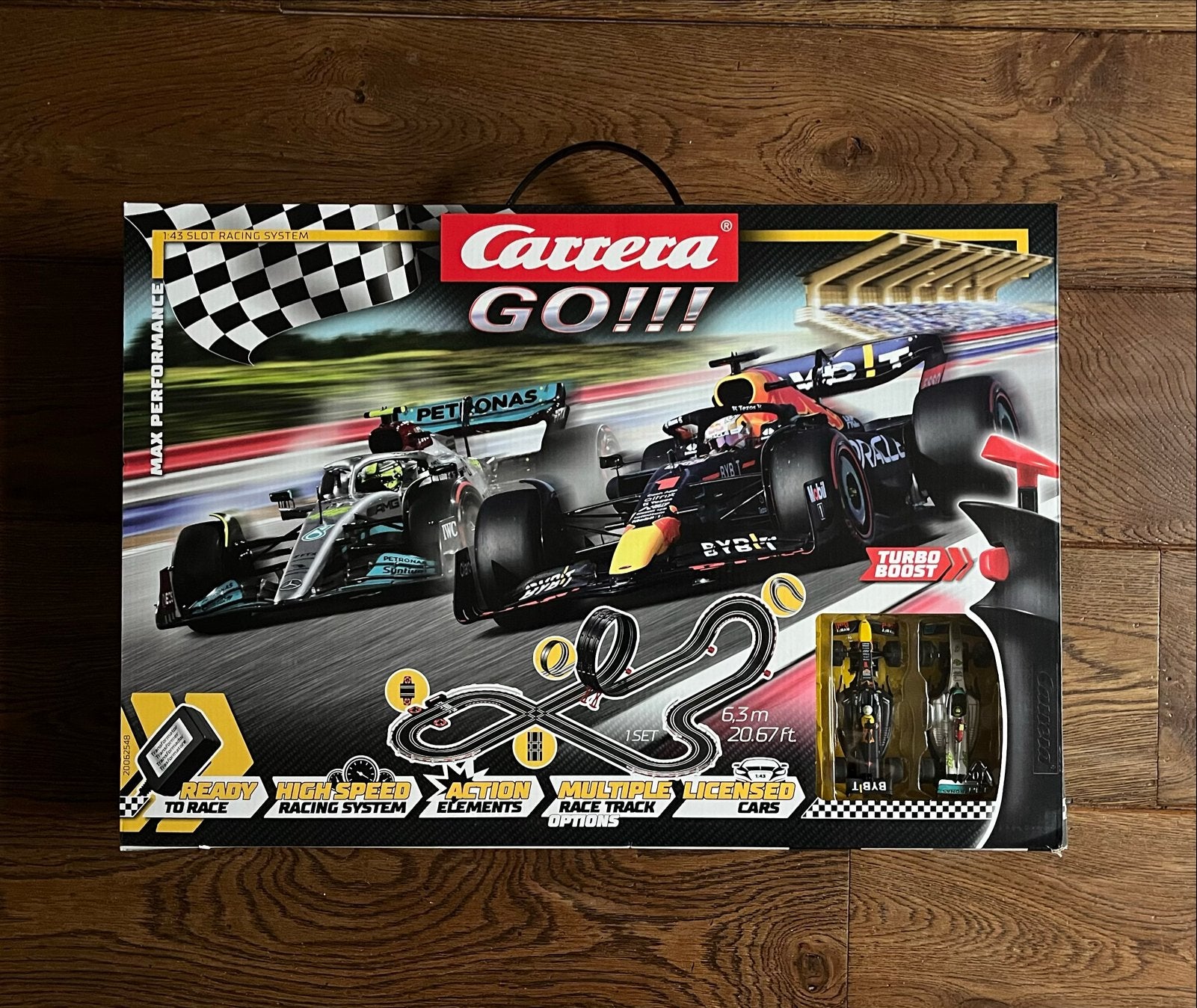 Carrera GO!!! Racebaan met F1 auto's - Nieuwstaat, Ophalen, Racebaan, Carrera, Zo goed als nieuw