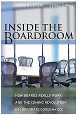 Inside the Boardroom Richard Leblanc James Gillies, Verzenden, Zo goed als nieuw, Economie en Marketing