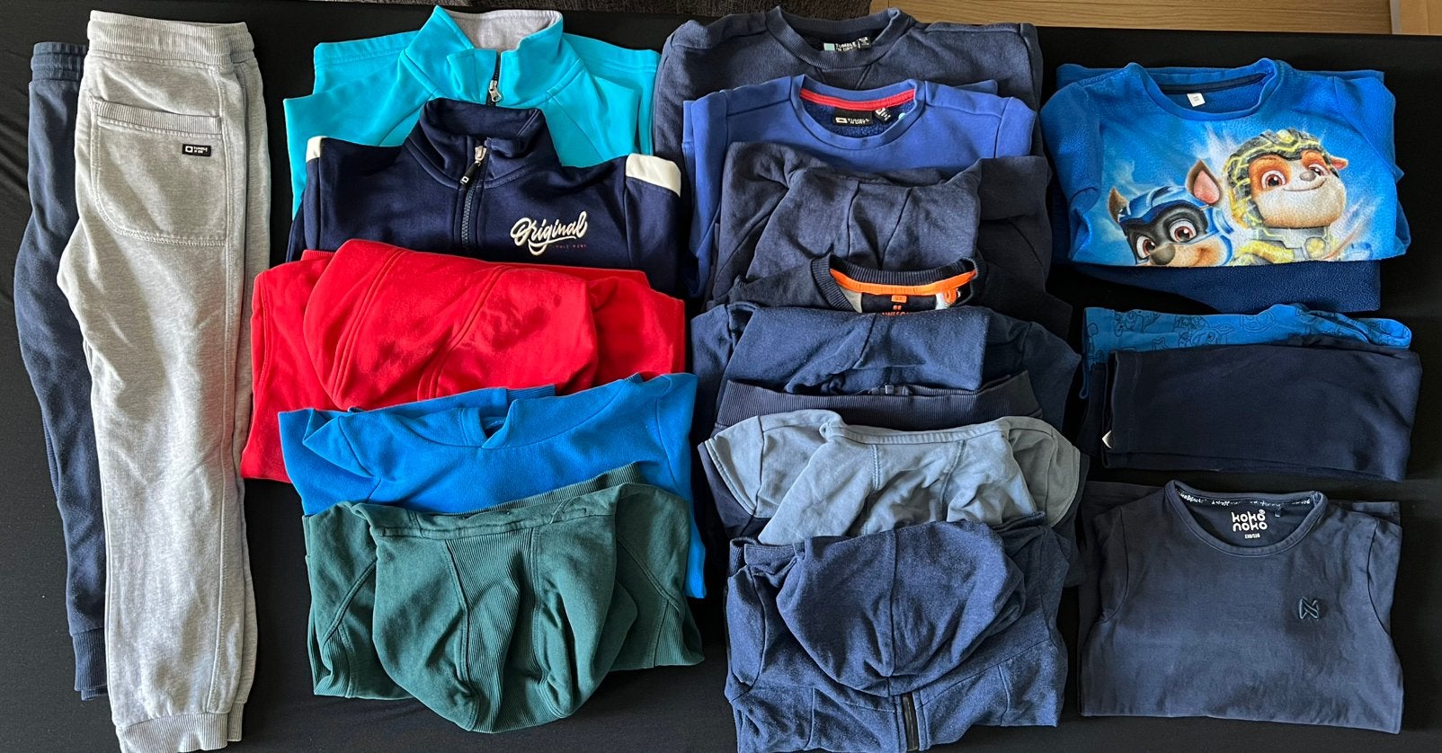 Kledingpakket jongens 110-116 vooral truien/vesten, Ophalen of Verzenden, Gebruikt, Jongen, Trui of Vest