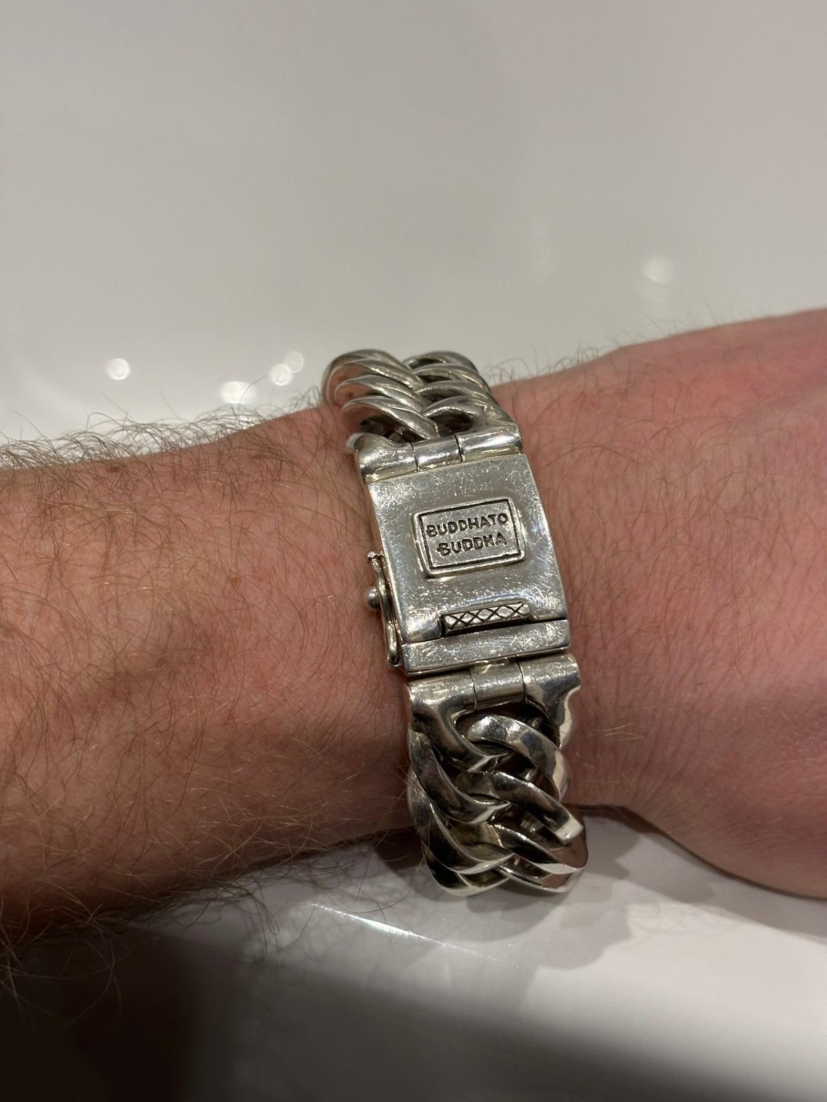 Buddha to Buddha Armband Chain Big, Ophalen of Verzenden, Zo goed als nieuw, Zilver