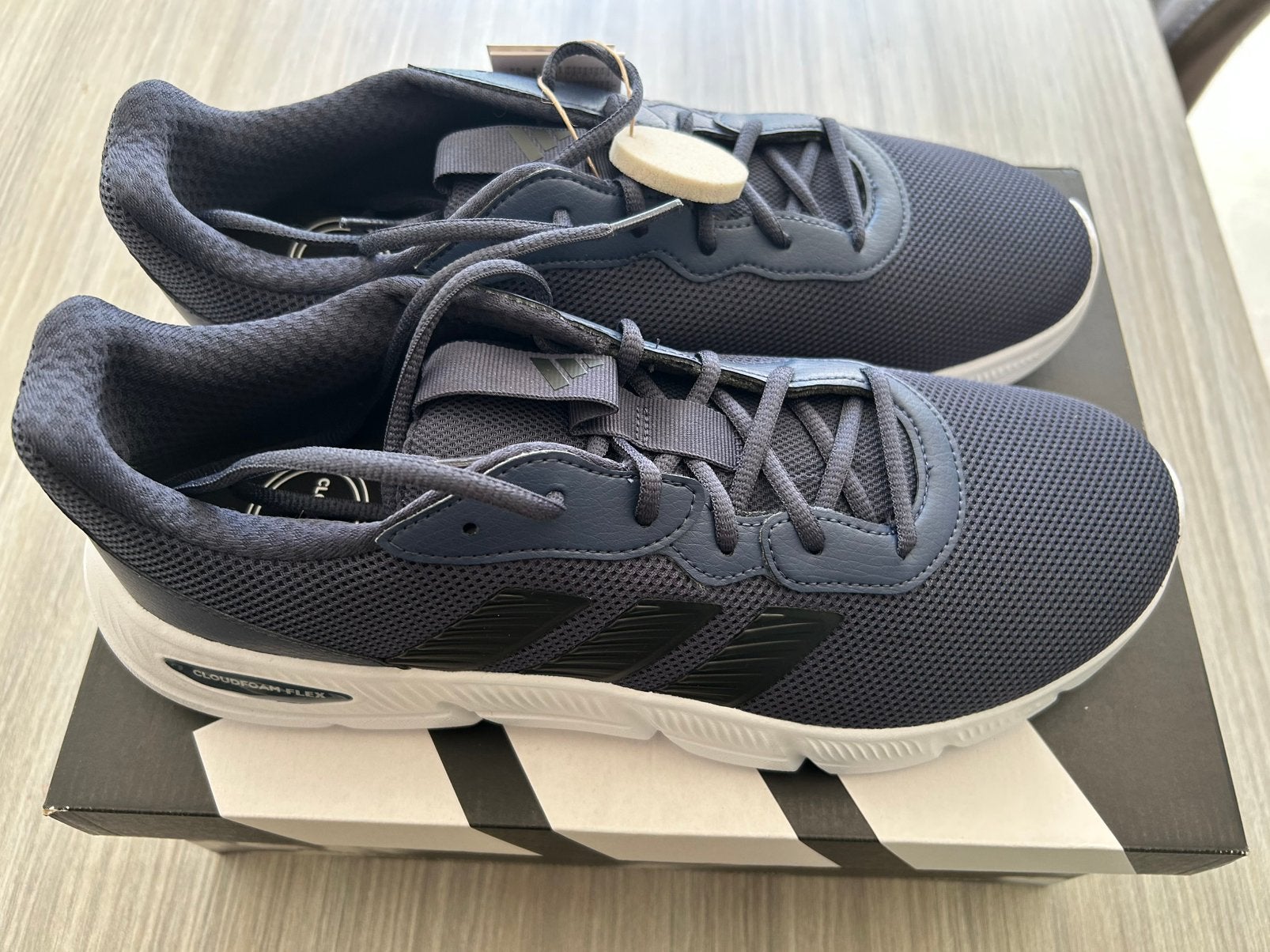 Adidas Cloudfoam Flex Wide Fit heren sneakers blauw, Blauw, Nieuw, Ophalen of Verzenden, Sneakers of Gympen
