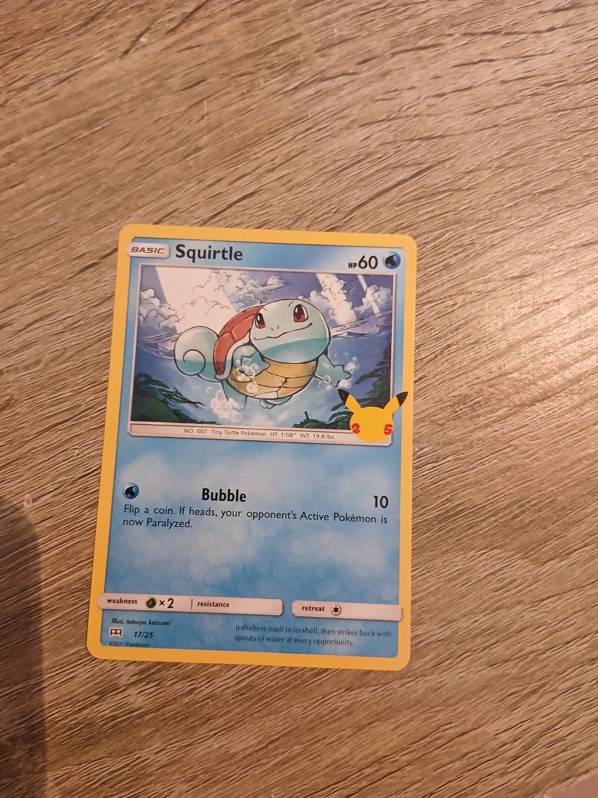 squirtle pokemon kaart, Ophalen, Nieuw