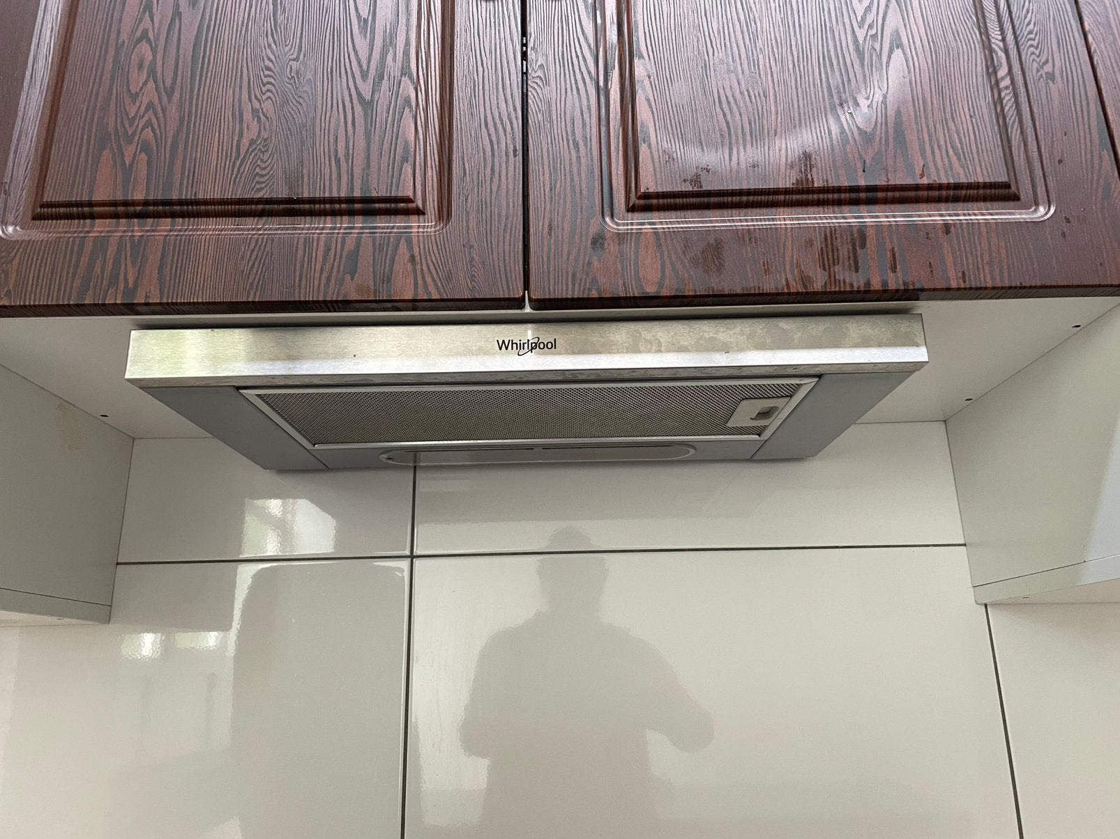 Whirlpool afzuigkap uitschuifbaar, Ophalen, Gebruikt, Onderbouw afzuigkap, Inbouw