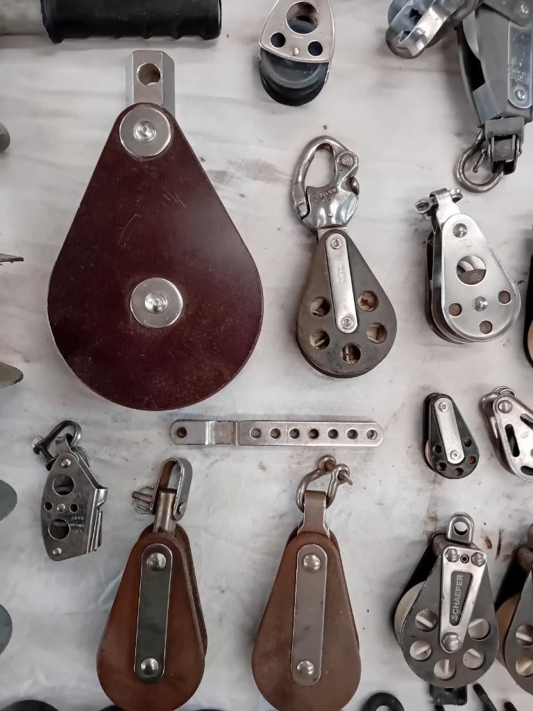 HYE tufnal  blokken katrollen schaefer etc leuvers etc, Ophalen, Zo goed als nieuw, Lijn of Blok