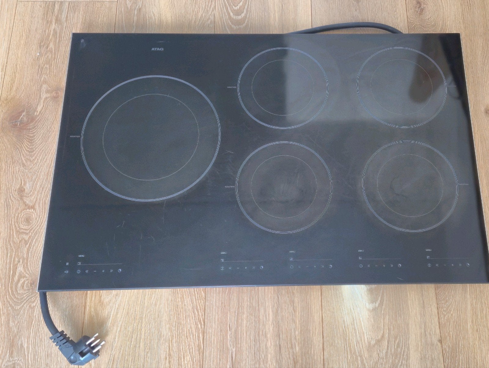 Atag Inductiekookplaat 80cm, Witgoed en Apparatuur, Ophalen, Zo goed als nieuw, Inbouw, Inductie