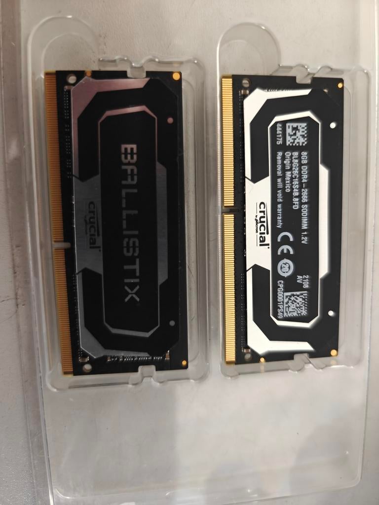 Crucial Ballistix 8GB DDR4-2666 SODIMM RAM Geheugen, DDR4, 8 GB, Nieuw, Ophalen of Verzenden