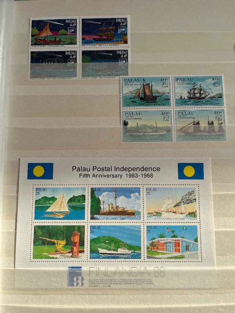 Palau blokjes postfris boten, Ophalen of Verzenden, Buitenland