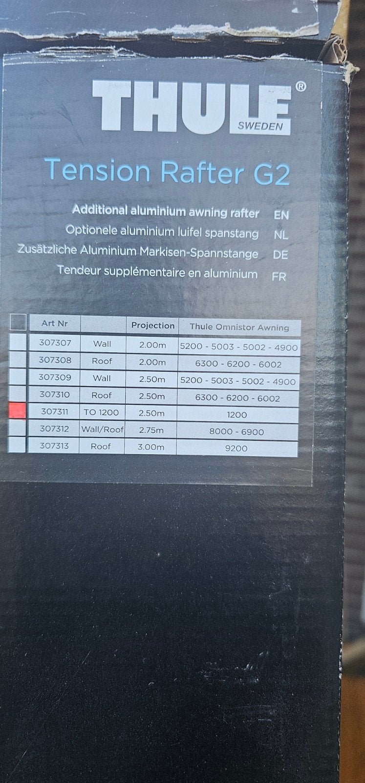Thule Tension rafter, Caravans en Kamperen, Ophalen, Nieuw