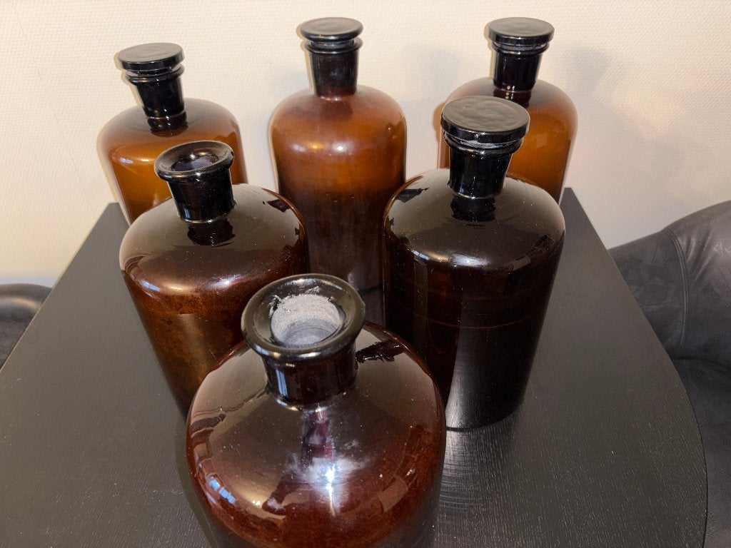 apothekersfles, Ophalen