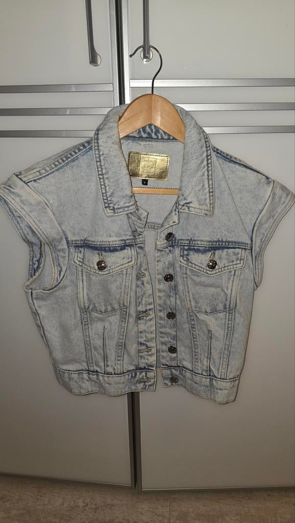 Oversized mouwloos spijkerjack - Maat M, Maat 38/40 (M), Only, Blauw, Ophalen of Verzenden