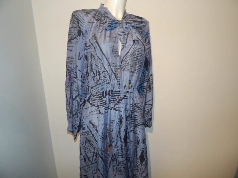 Forte Forte zijde jurk paars in print strik hals mt 3, Kleding | Dames, Maat 38/40 (M), Forte Forte, Verzenden, Paars