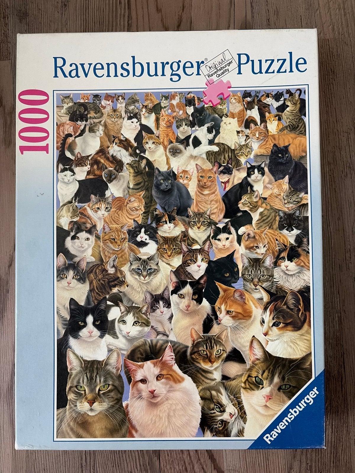 Ravensburger Legpuzzel 1000 stukjes - Katten, Hobby en Vrije tijd, Denksport en Puzzels, Ophalen, 500 t/m 1500 stukjes, Gebruikt