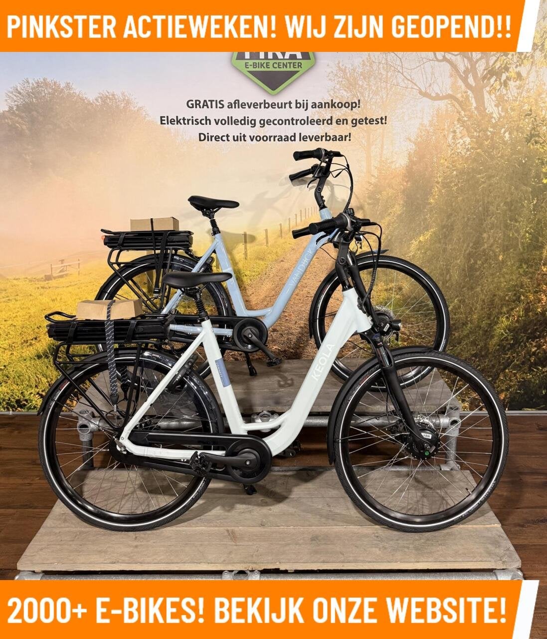 NIEUWE FIETSEN MET VOORWIEL MOTOREN NU AFGEPRIJSD BIJ MRA!, 55 tot 59 cm, Nieuw, Overige merken