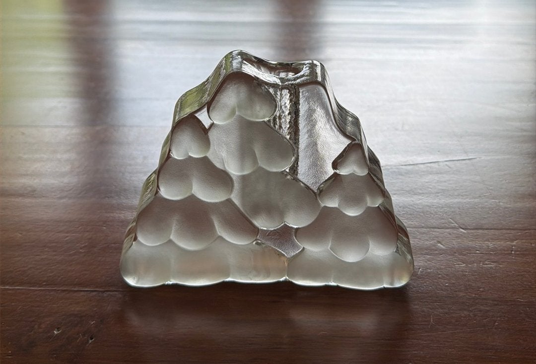 Walther Glas dennenboom solifleur vaas, Ophalen of Verzenden, Glas