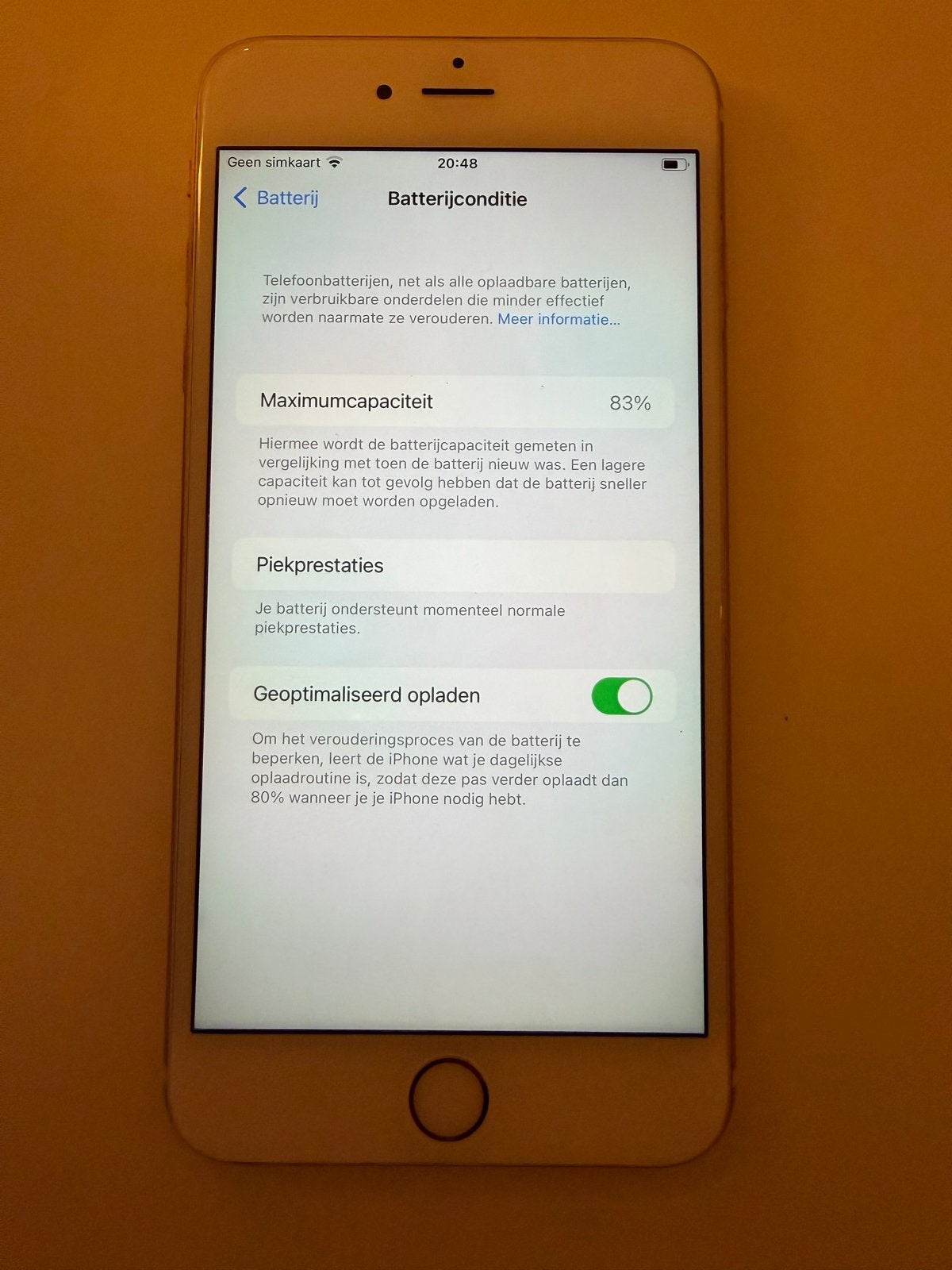 iPhone 6S Plus 128GB Roségoud - Goede Conditie, Telecommunicatie, Mobiele telefoons | Apple iPhone, Ophalen, 83 %, IPhone 6S Plus