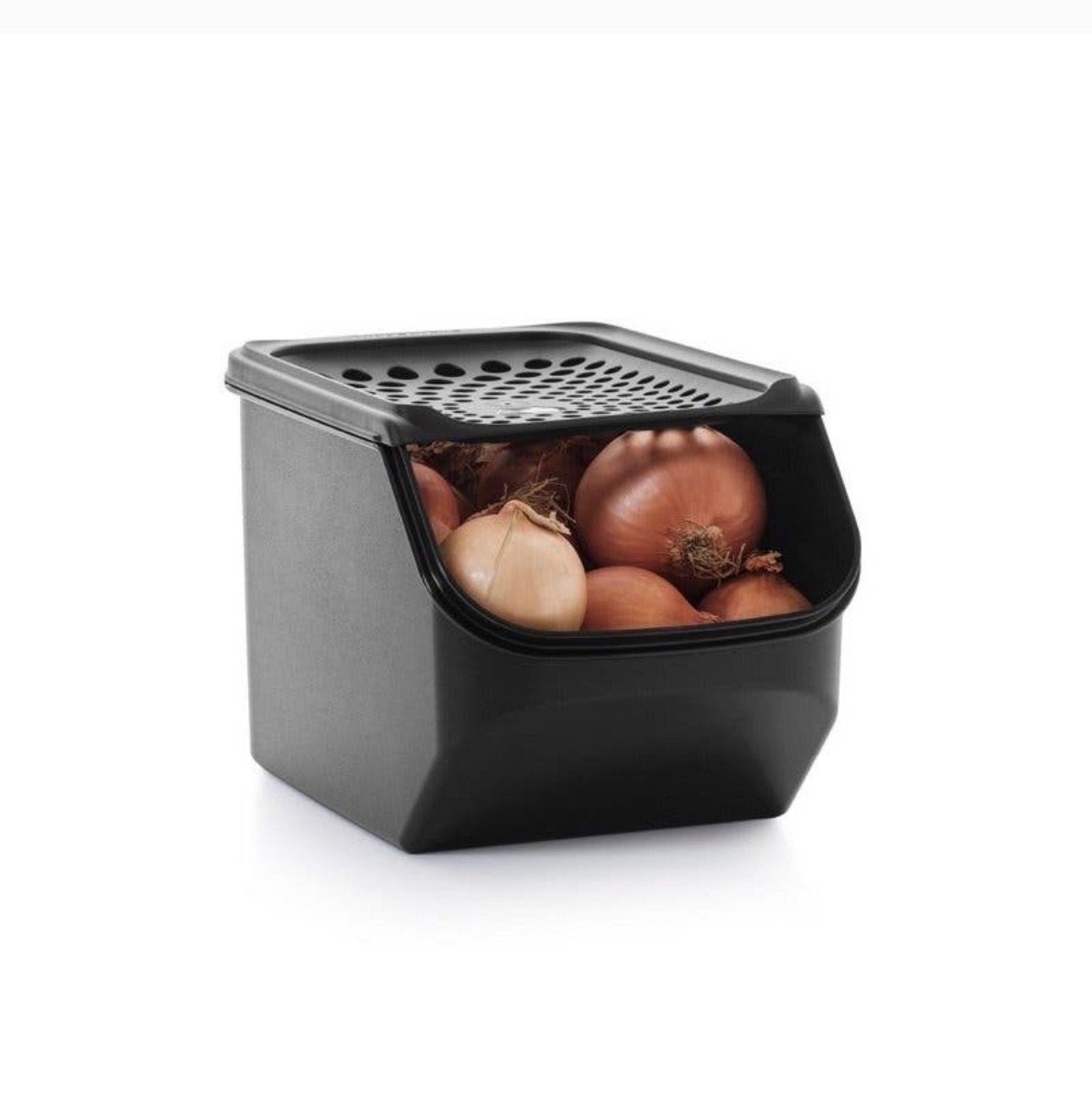 Tupperware Uiensmart 3,5 Liter Zwart - Perfect voor Uien, Overige kleuren, Bewaardoos, Nieuw, Luchtdicht