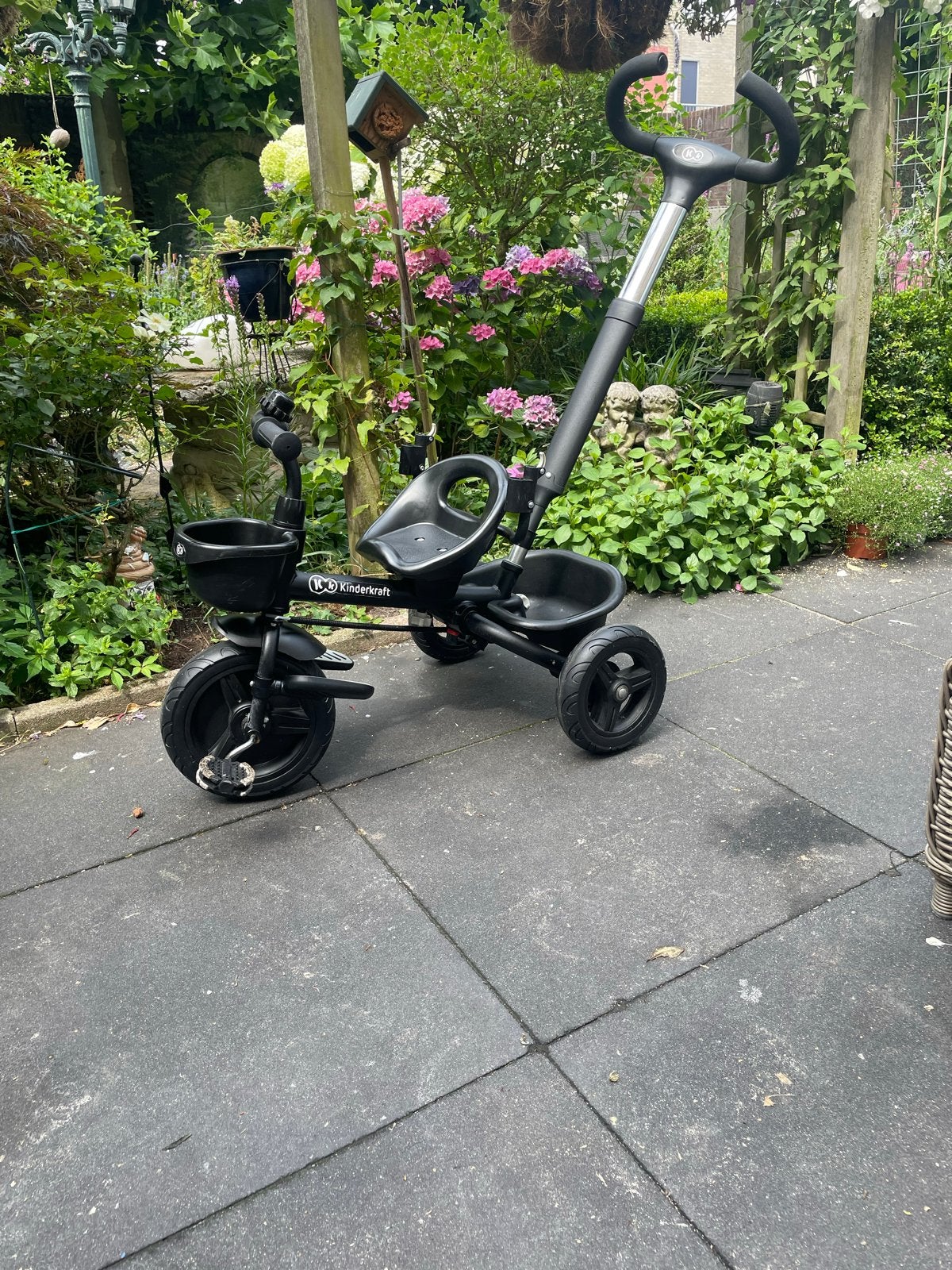 Kinderkraft driewieler met duwstang en vrijloop, Fietsen en Brommers, Ophalen, Gebruikt, Duwstang