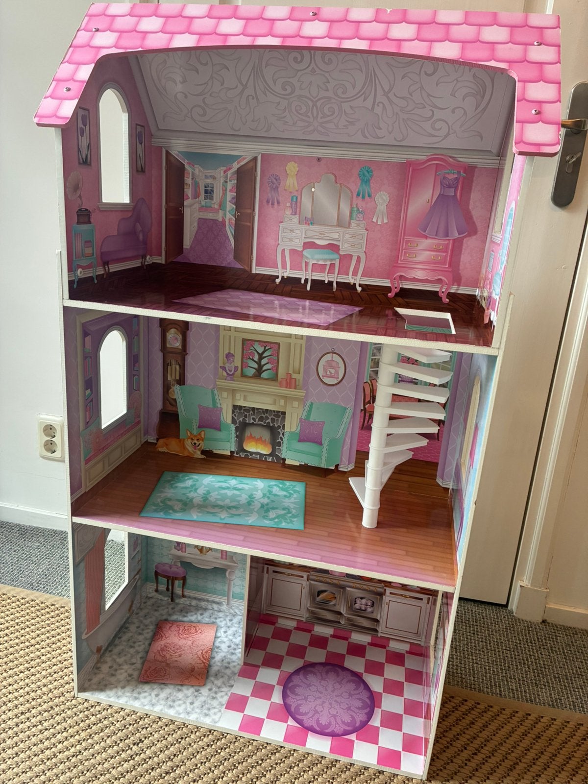 Poppenhuis / barbiepoppenhuis, Ophalen, Gebruikt, Poppenhuis