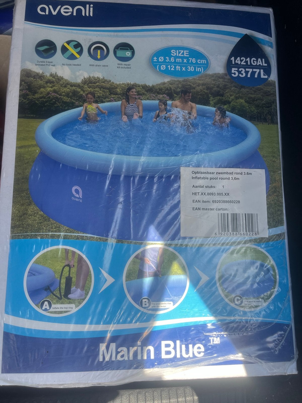 Nieuwe ronde zwembaden in diverse maten, Tuin en Terras, Zwembaden, Ophalen, Minder dan 80 cm, Rond, 300 cm of meer
