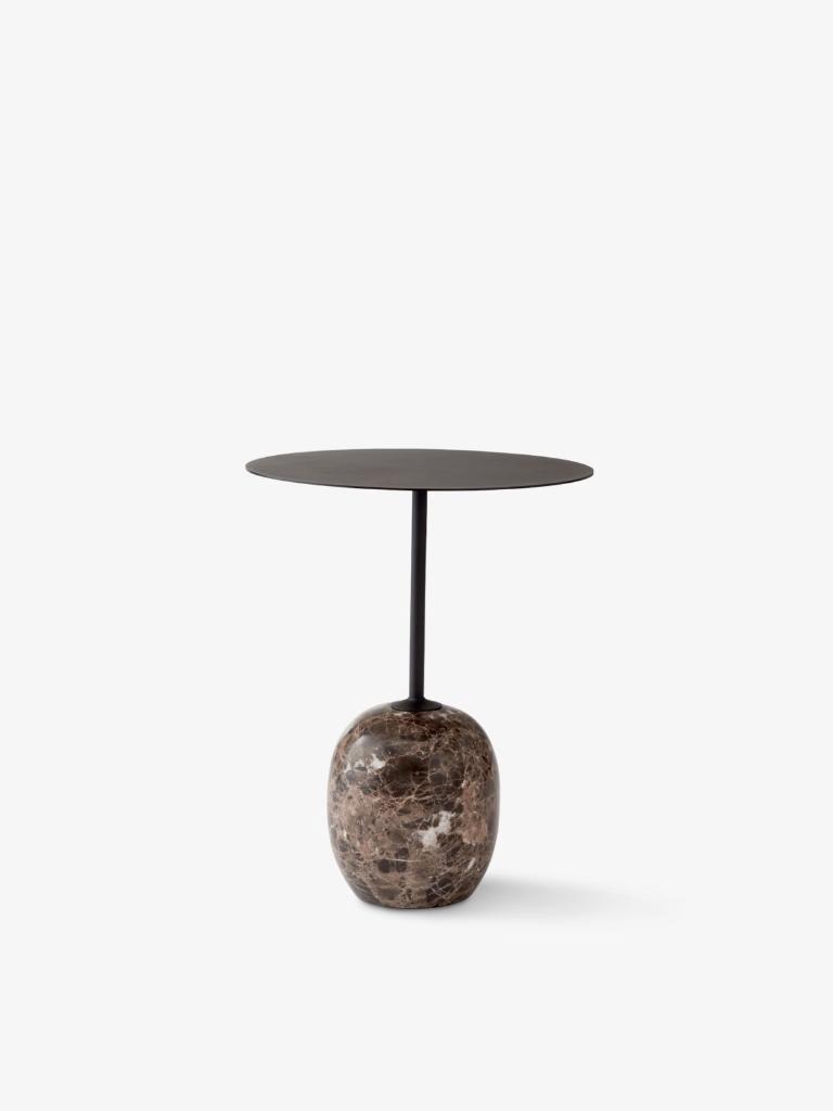 &Tradition Lato LN8 bijzettafel zwart / bruin (vaste prijs), Huis en Inrichting, Tafels | Bijzettafels, Minder dan 55 cm, Gebruikt