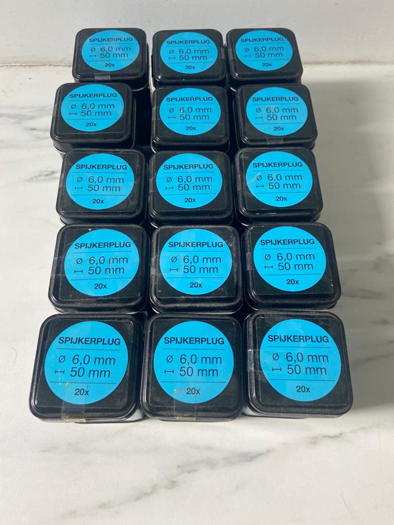 15x Expandet spijkerplug nylon 6x50 mm – ongeopend, Ophalen of Verzenden, Nieuw