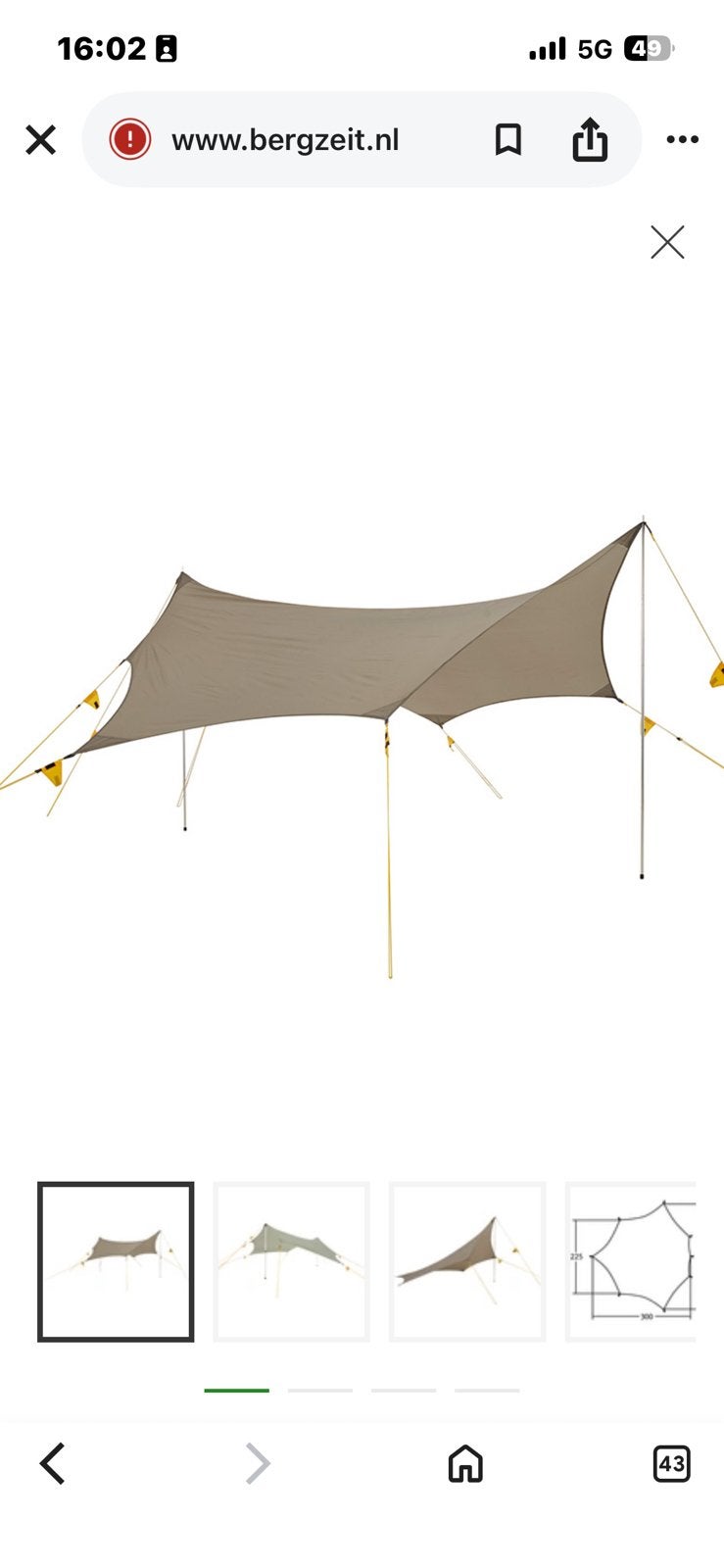 Weichsel Wing Tarp M, Ophalen of Verzenden, Zo goed als nieuw