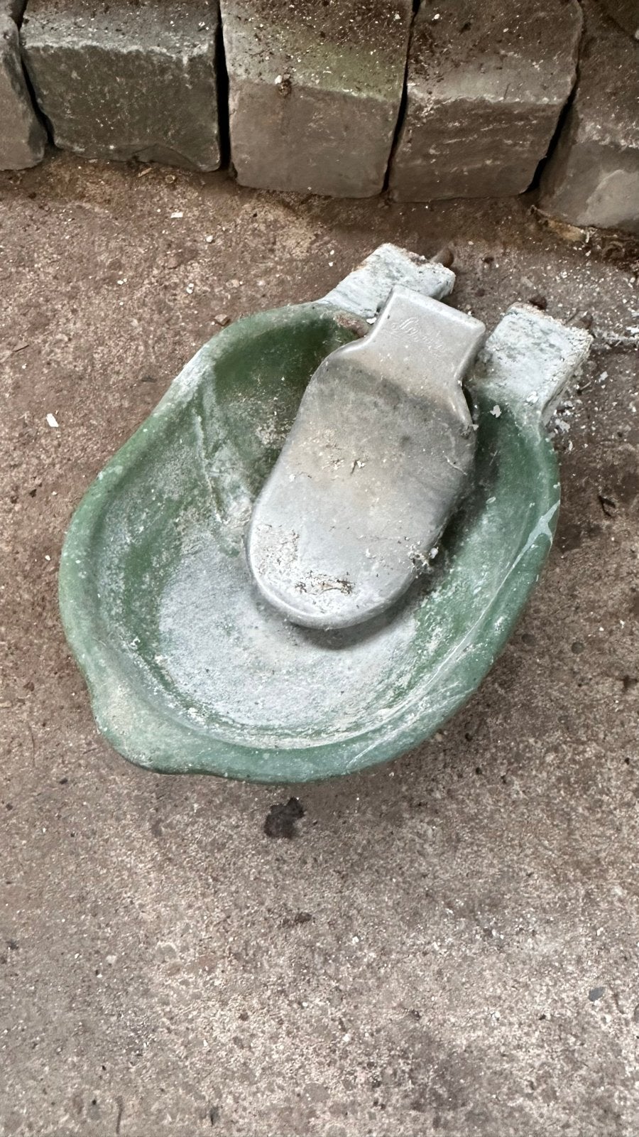 Antieke emaille drinkbak - Brocante stijl, Ophalen of Verzenden