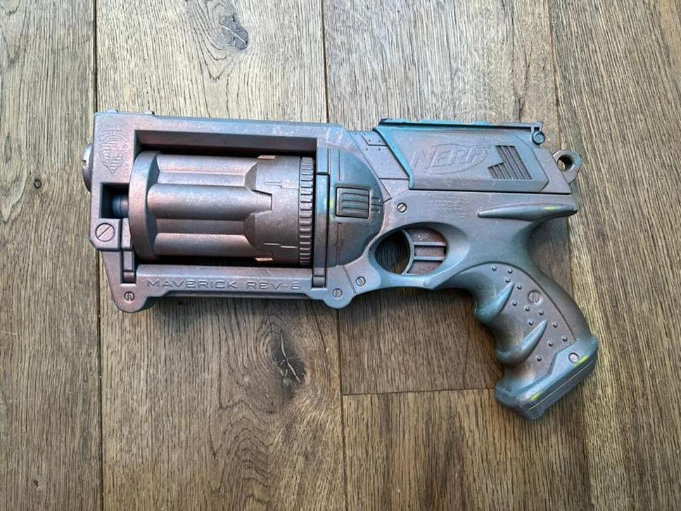 Nerf Maverick Rev-6 Pistool - Klassieker!, Ophalen of Verzenden