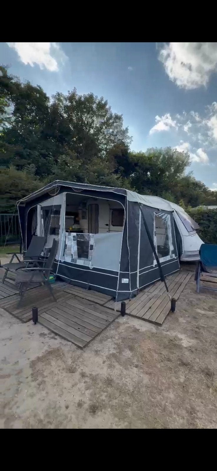 Caravan met nieuwe pvc vloer, voortent, luifel en airco, Uitbouw voortent, Standaardzit, Particulier, Sprite