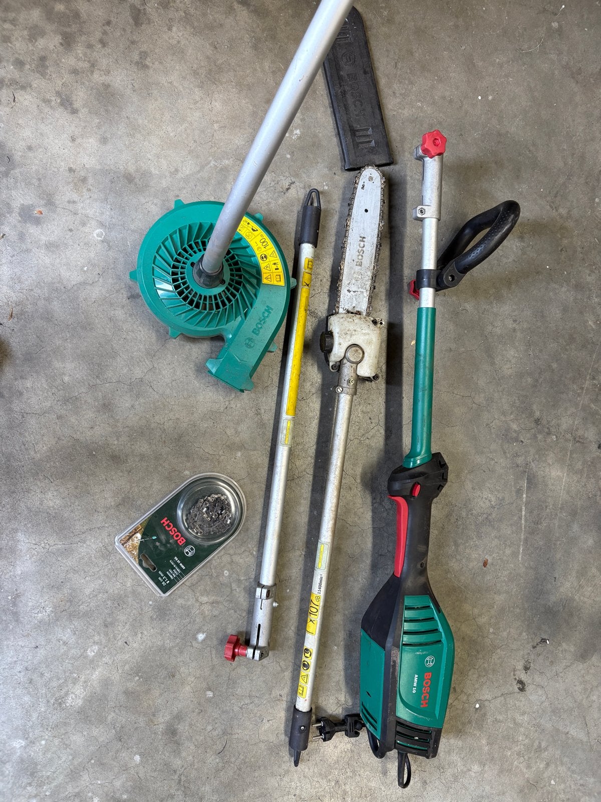 Bosch AMW 10 Multitool met accessoires, Tuin en Terras, Ophalen of Verzenden, Gebruikt, Elektrisch