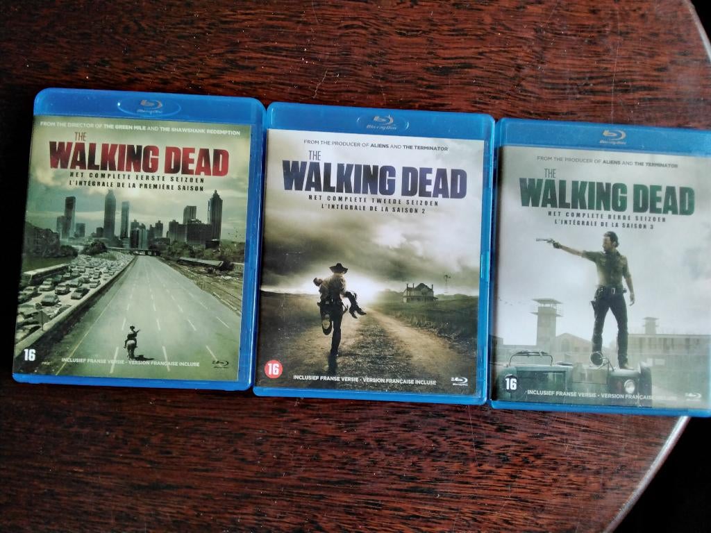 The walking dead seizoen 1 2 3 blu ray compleet, 3 dvd boxen, Cd's en Dvd's, Blu-ray, Ophalen of Verzenden, Zo goed als nieuw