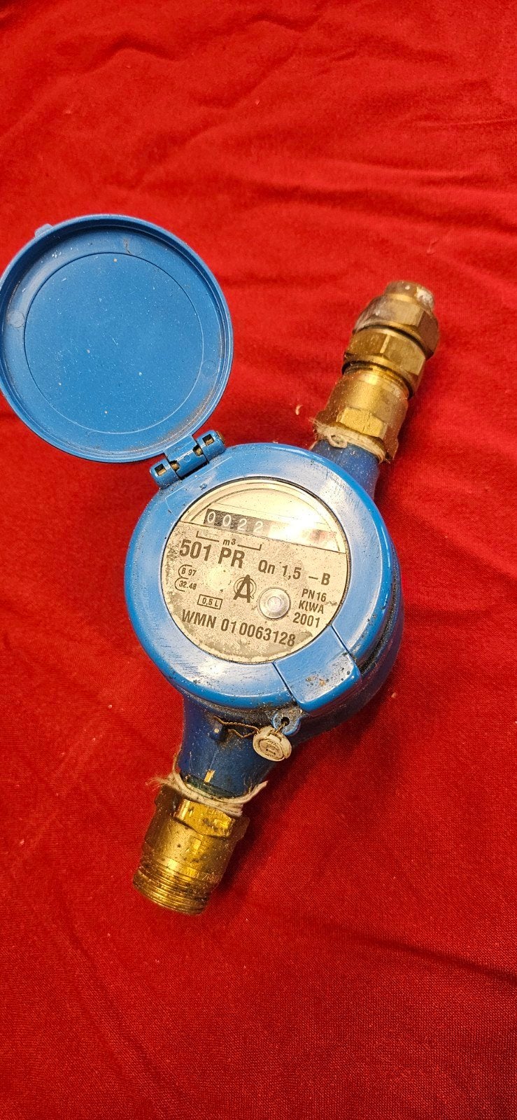 Watermeter 501 PR Qn 1,5-B - KIWA 2001, Ophalen, Gebruikt, Vocht of Vloeistof