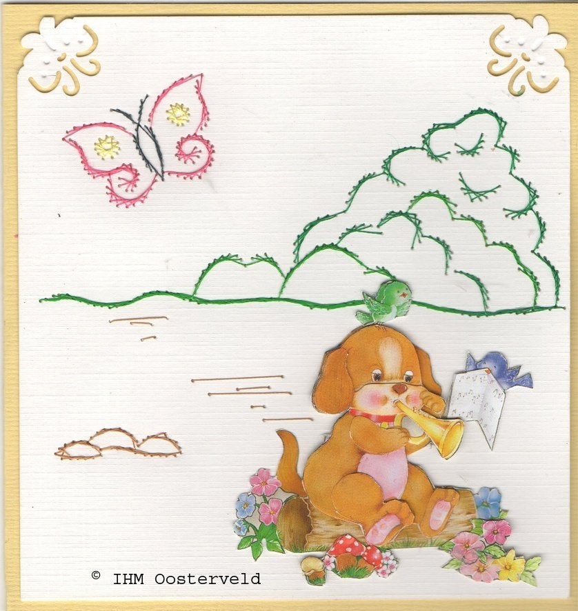 3D Kaart Blanco 10 Hondje, Ophalen of Verzenden, Nieuw, Overige thema's