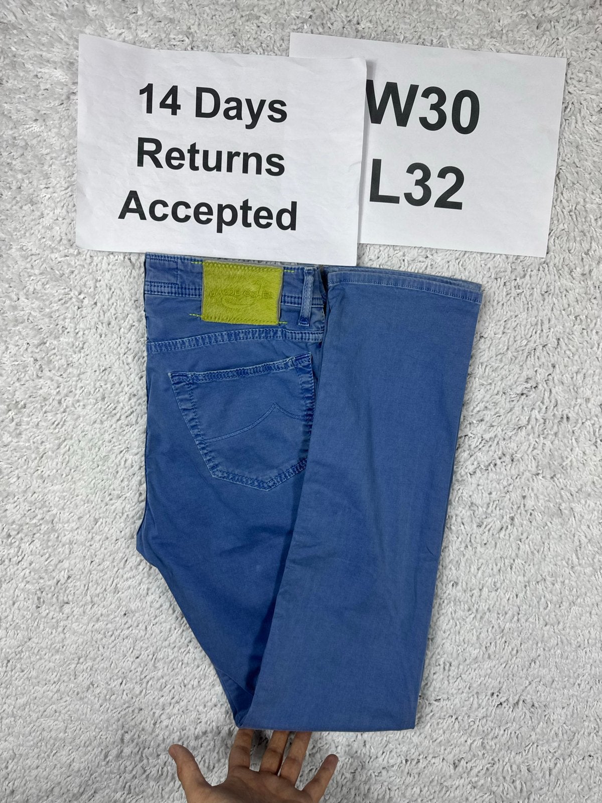 Jacob Cohën 688 Bard Chino Regular Slim W30 L32 Blauw 2913, B, Blauw, B, W32 (confectie 46) of kleiner