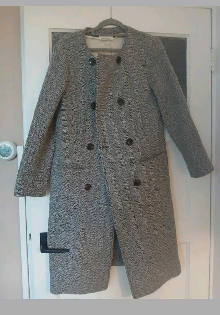 Isabel Marant lange warme jas XS/S, Isabel Marant, Ophalen of Verzenden, Maat 36 (S), Grijs