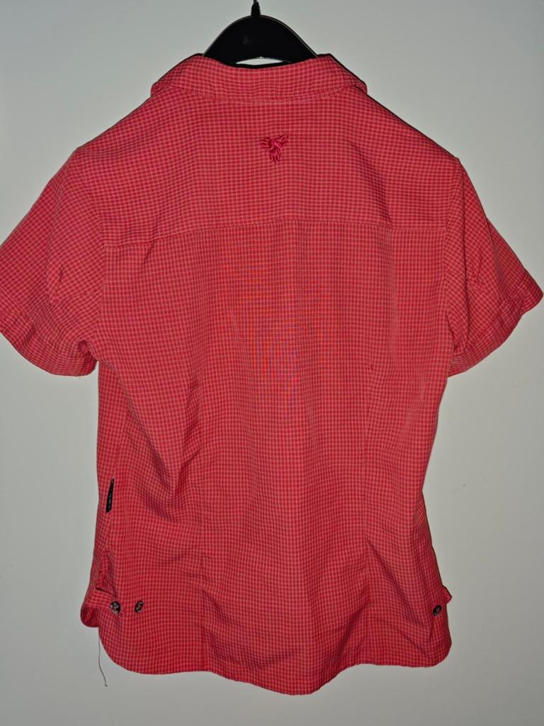 Jack Wolfskin top blouse shirt zalmroze ZGAN! M 42 Outdoor,, Ophalen of Verzenden, Zo goed als nieuw, Maat 42/44 (L), Roze