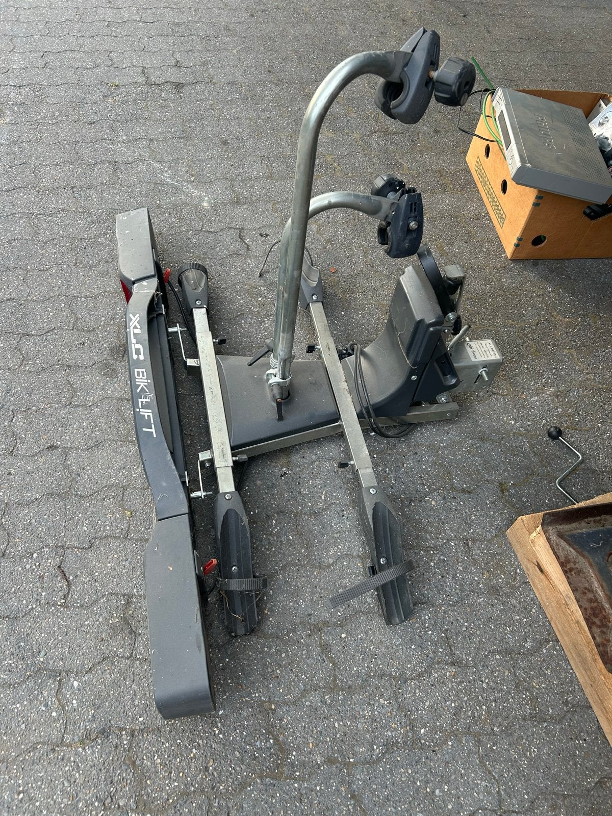 XLC Bik Lift Trekhaakdrager voor 2 fietsen, Auto diversen, Fietsendragers, Gebruikt, Trekhaakdrager, 2 fietsen, Elektrische fiets