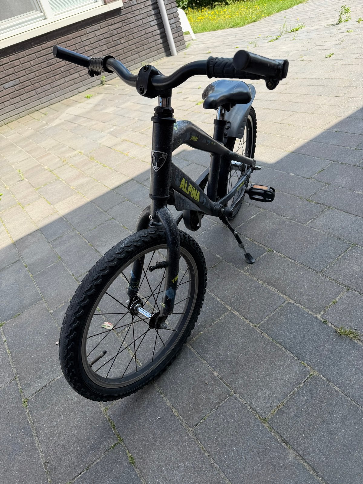 Alpina faster kinderfiets 18 inch, Ophalen, Gebruikt, Terugtraprem, 16 tot 20 inch