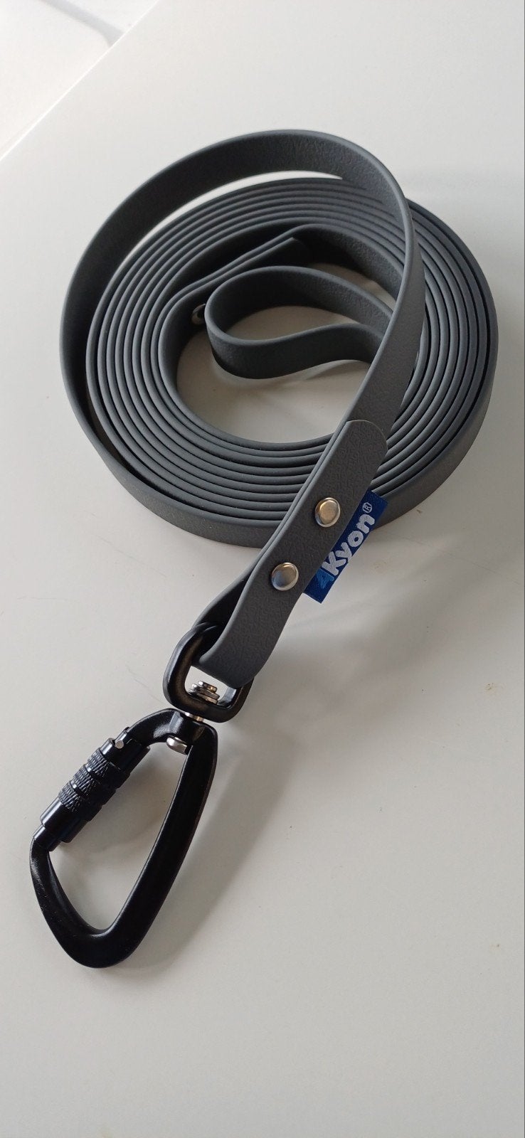 Hondenriem veiligheidshaak 3m - grijs - waterproof - 4Kyon, Hasselt, Info@4kyon.com, Nieuw, Ophalen of Verzenden