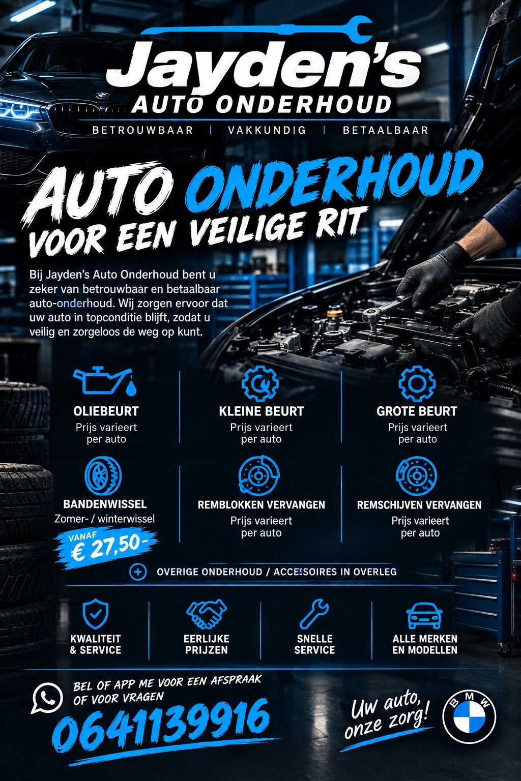 Auto onderhoud, Ophalen of Verzenden
